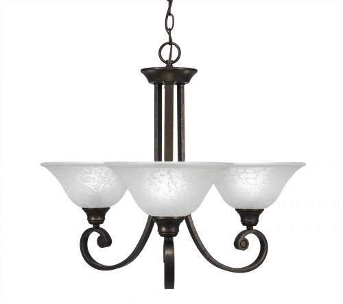 Brz 3 Light 515 Chandelier-253-BRZ-515 by Toltec Lighting