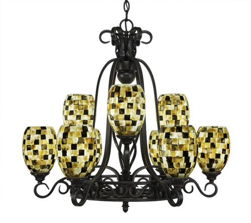 Dg 9 Light 408 Chandelier-869-DG-408 by Toltec Lighting