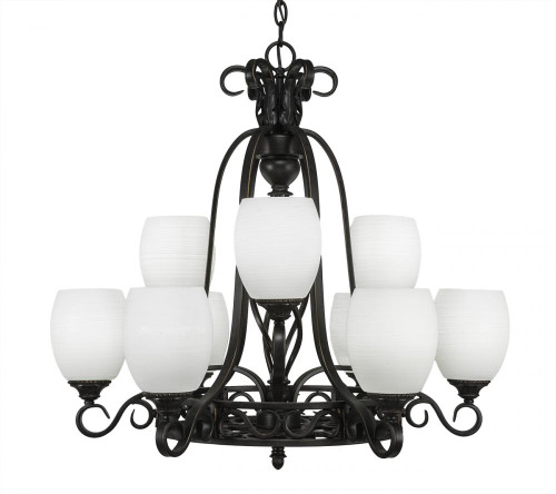 Dg 9 Light 615 Chandelier-869-DG-615 by Toltec Lighting