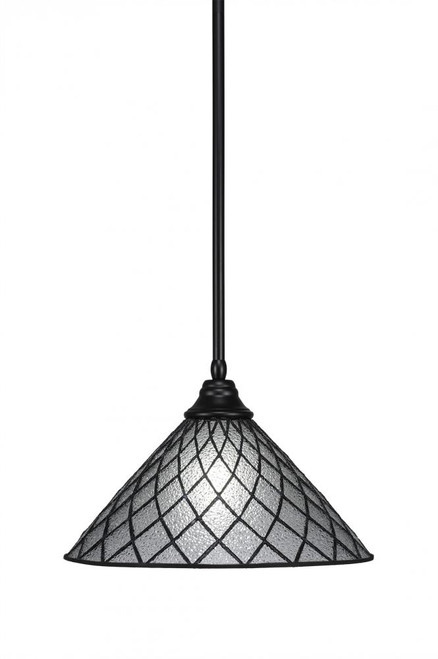 1 Light Black Pendant Light-26-MB-918 by Toltec Lighting