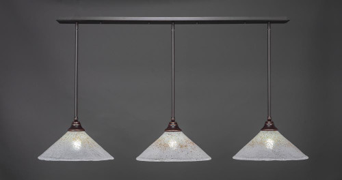 3 Light Gold Pendant Light-48-DG-714 by Toltec Lighting