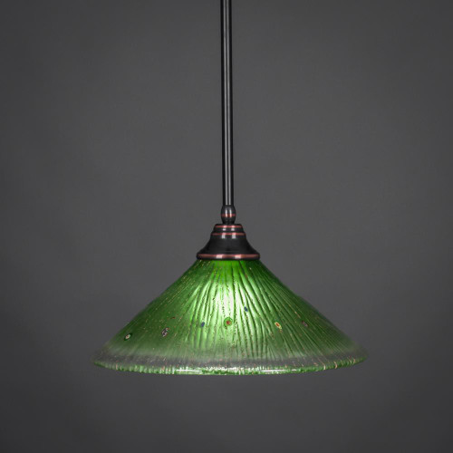 1 Light Green Pendant Light-26-BC-717 by Toltec Lighting