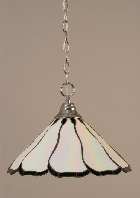 1 Light White Pendant Light-10-CH-912 by Toltec Lighting