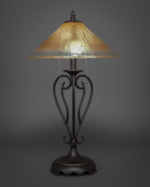 Olde Iron Dark Granite Table Lamp-42-DG-710 by Toltec