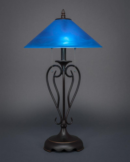 Olde Iron Dark Granite Table Lamp-42-DG-415 by Toltec