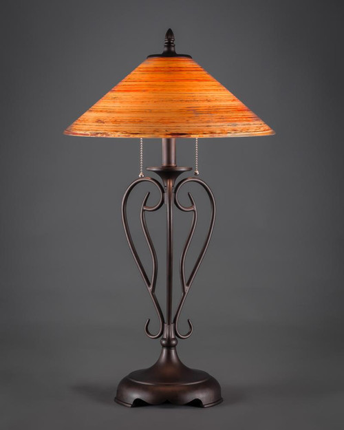 Olde Iron Bronze Table Lamp-42-BRZ-414 by Toltec