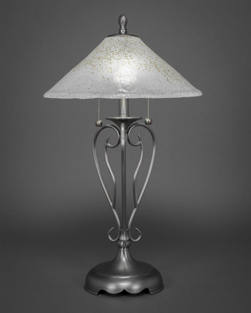 Olde Iron Brushed Nickel Table Lamp-42-BN-714 by Toltec