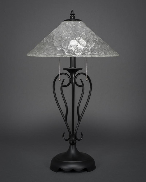 Olde Iron Matte Black Table Lamp-42-MB-411 by Toltec