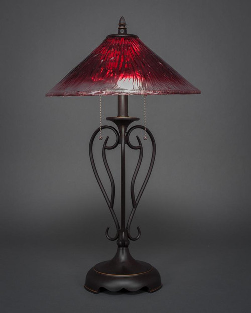 Olde Iron Dark Granite Table Lamp-42-DG-716 by Toltec