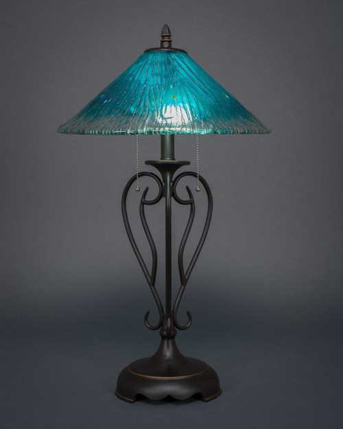 Olde Iron Dark Granite Table Lamp-42-DG-715 by Toltec