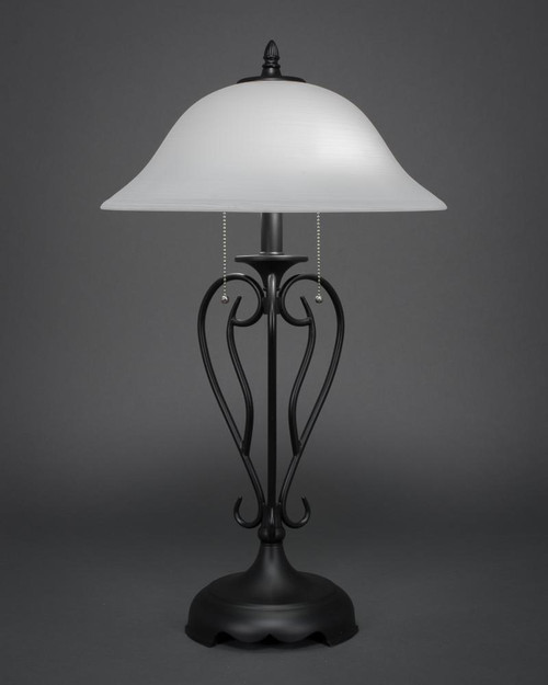 Olde Iron Matte Black Table Lamp-42-MB-612 by Toltec