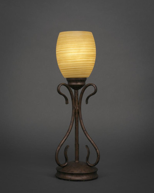 Swan Bronze Table Lamp-31-BRZ-625 by Toltec