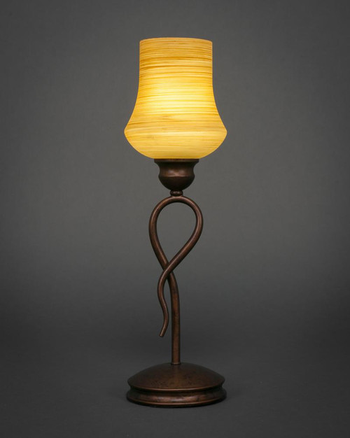 Leaf Bronze Table Lamp-35-BRZ-680 by Toltec