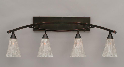 Bow Black Copper Bathroom Vanity Light-174-BC-729 by Toltec Lighting