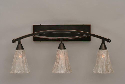 Bow Black Copper Bathroom Vanity Light-173-BC-729 by Toltec Lighting