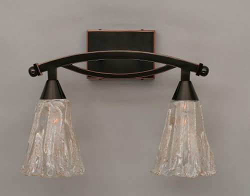 Bow Black Copper Bathroom Vanity Light-172-BC-729 by Toltec Lighting