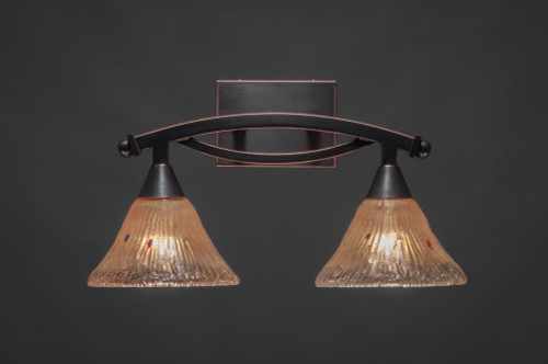 Bow Black Copper Bathroom Vanity Light-172-BC-750 by Toltec Lighting