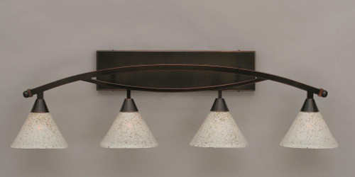 Bow Black Copper Bathroom Vanity Light-174-BC-7145 by Toltec Lighting