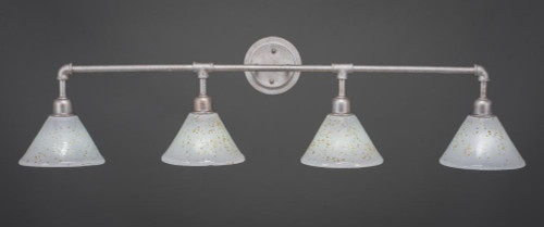 Vintage Aged Silver Bathroom Vanity Light-184-AS-7145 by Toltec Lighting