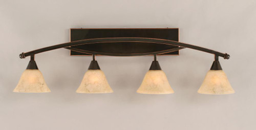 Bow Black Copper Bathroom Vanity Light-174-BC-508 by Toltec Lighting