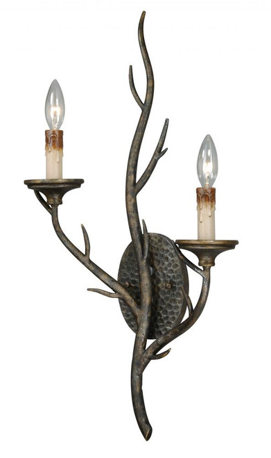 Deer Bryce Burnished Bronze Scone Sconce 8 Inch Vaxcel Wall Fixture WS55408BBZ 