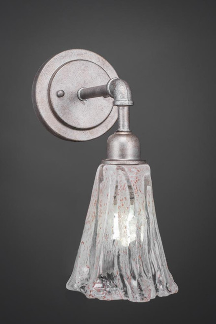 Vintage Aged Silver Wall Sconce-181-AS-729 by Toltec Lighting