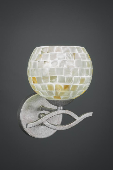 Revo Aged Silver Wall Sconce-141-AS-405 by Toltec Lighting