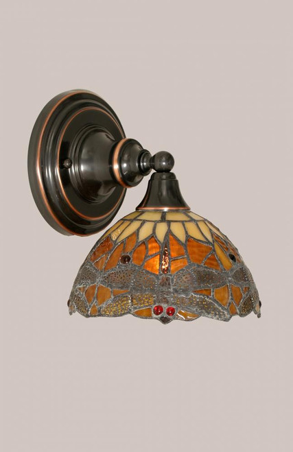 Black Copper Wall Sconce-40-BC-9465 by Toltec Lighting