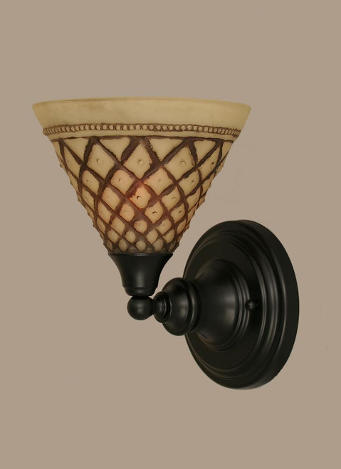 Matte Black Wall Sconce-40-MB-7185 by Toltec Lighting