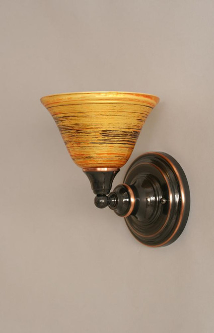 Black Copper Wall Sconce-40-BC-454 by Toltec Lighting