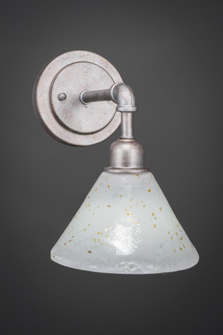 Vintage Aged Silver Wall Sconce-181-AS-7145 by Toltec Lighting