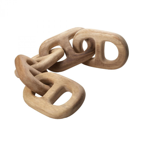 Home Decor By Dimond Hand Carved 5-Link Decorative Wooden Chain 950006