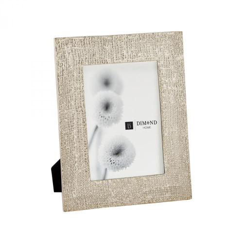 Home Decor By Dimond Ripple Texture 5x7 Photo Frame In Silver 8988-013