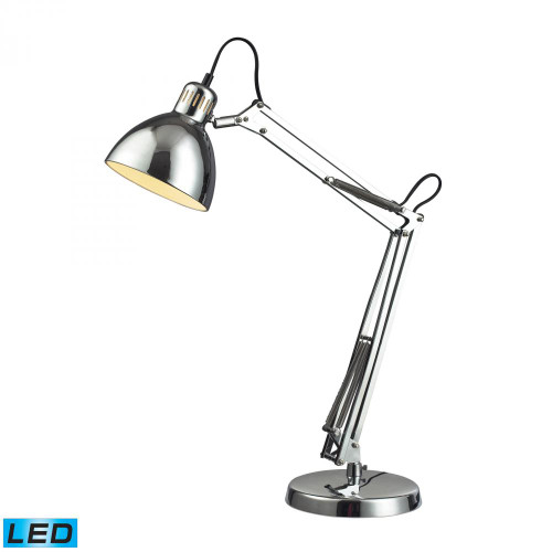 Lamps By Dimond Ingelside LED Desk Lamp In Chrome With Chrome Shade D2176-LED