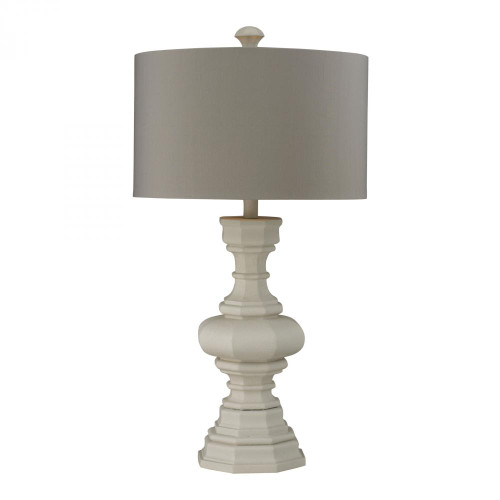 Lamps By Dimond Parisian Plaster Finish Table Lamp With Light Grey Shade D223
