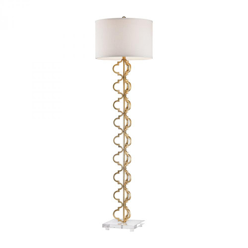 Lamps By Dimond Castile 1 Light Floor Lamp In Gold Leaf D2932