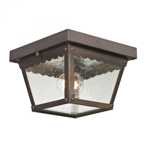 Outdoor Lights By Elk Cornerstone Springfield 2 Light Exterior Flush Mount In Haze 8x4.25 9102EF/70