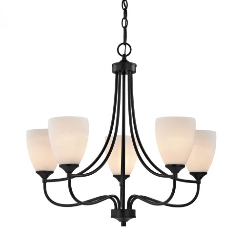 Chandeliers By Elk Cornerstone Arlington 5 Light Chandelier In Oil Rubbed Bronze 2005CH/10