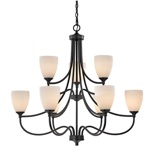 Chandeliers By Elk Cornerstone Arlington 9 Light Chandelier In Oil Rubbed Bronze 2009CH/10