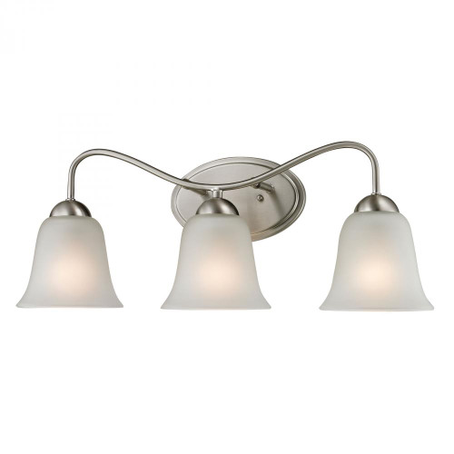 Wall Lights By Elk Cornerstone Conway 3 Light Bath Bar In Brushed Nickel 1203BB/20