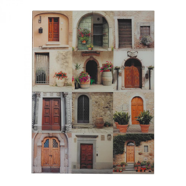 Home Decor By Sterling Industries Door Collage II-Door Collage Photography Printed On Glass 51-10125