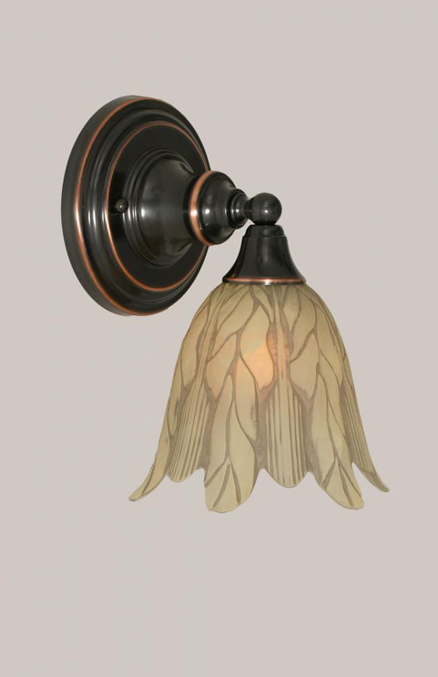 Black Copper Wall Sconce-40-BC-1025 by Toltec Lighting