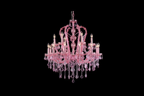 18 COLLECTION PINK SUNSET HF1040-PNK Lighting PL. Avenue LIGHT CHANDELIER CRYSTAL