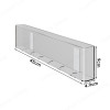 nursery acrylic bookshelf