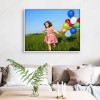 white floating canvas frame