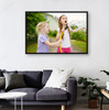 black floating frame canvas
