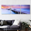 Tranquil Sunset Seascape Triptych