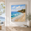 beach oil painting
