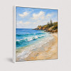 textured beach painting