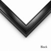 black canvas floater frame